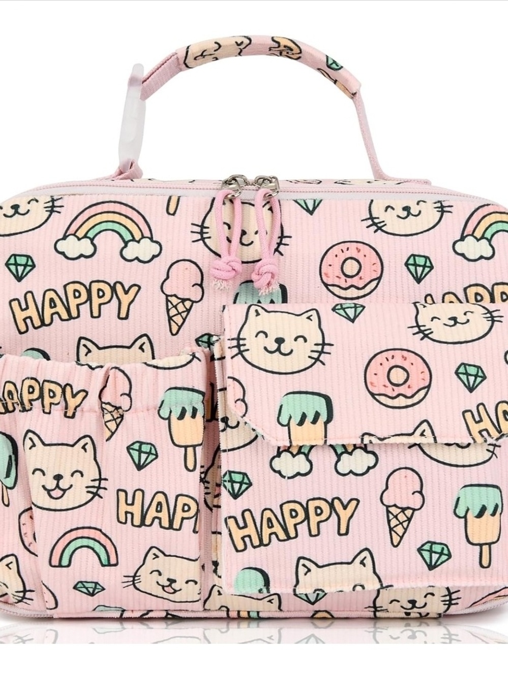 Happy Kitty Pink Girls' Handbag